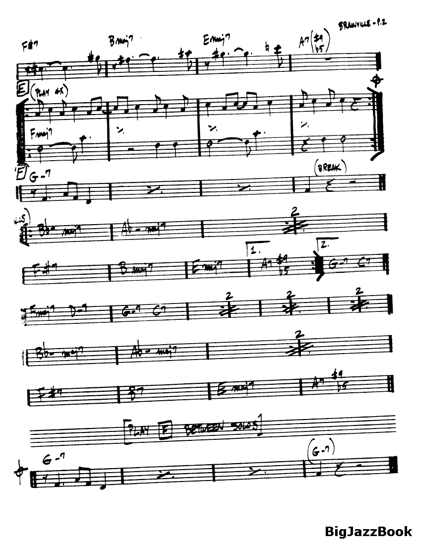 Ноты джазового стандарта: Brainville (Sun Ra)