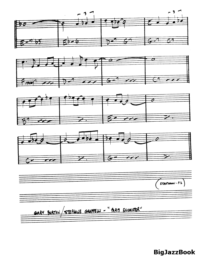 Ноты джазового стандарта: Eiderbown (Steve Swallow)