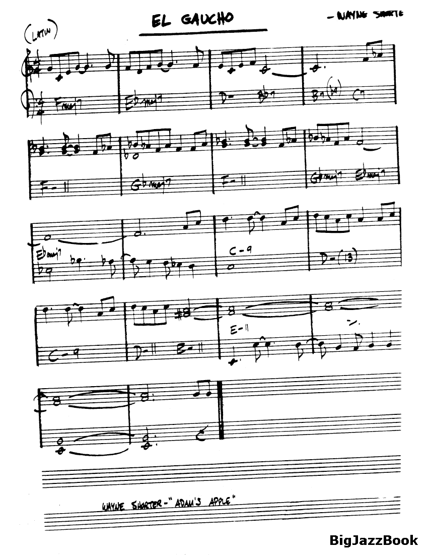 Ноты джазового стандарта: El gaucho (Wayne Shorter)