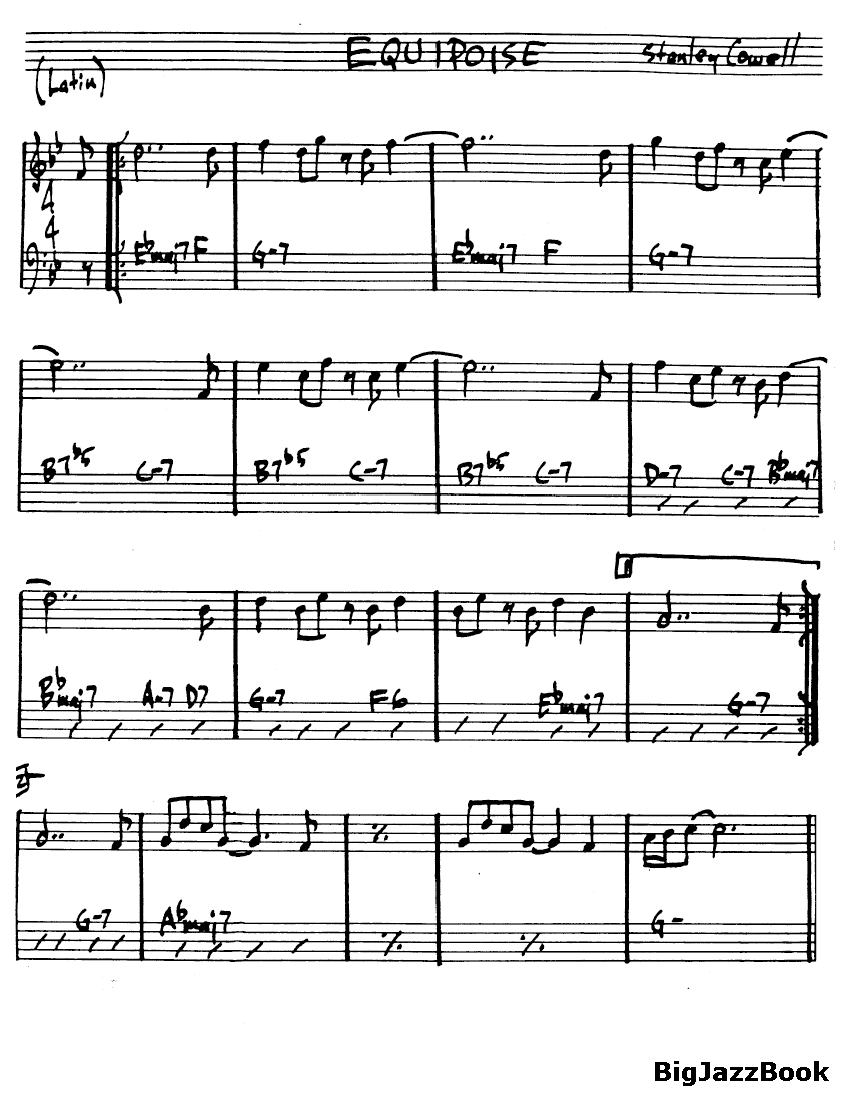 Ноты джазового стандарта: Equipoise (Stanley Cowell)
