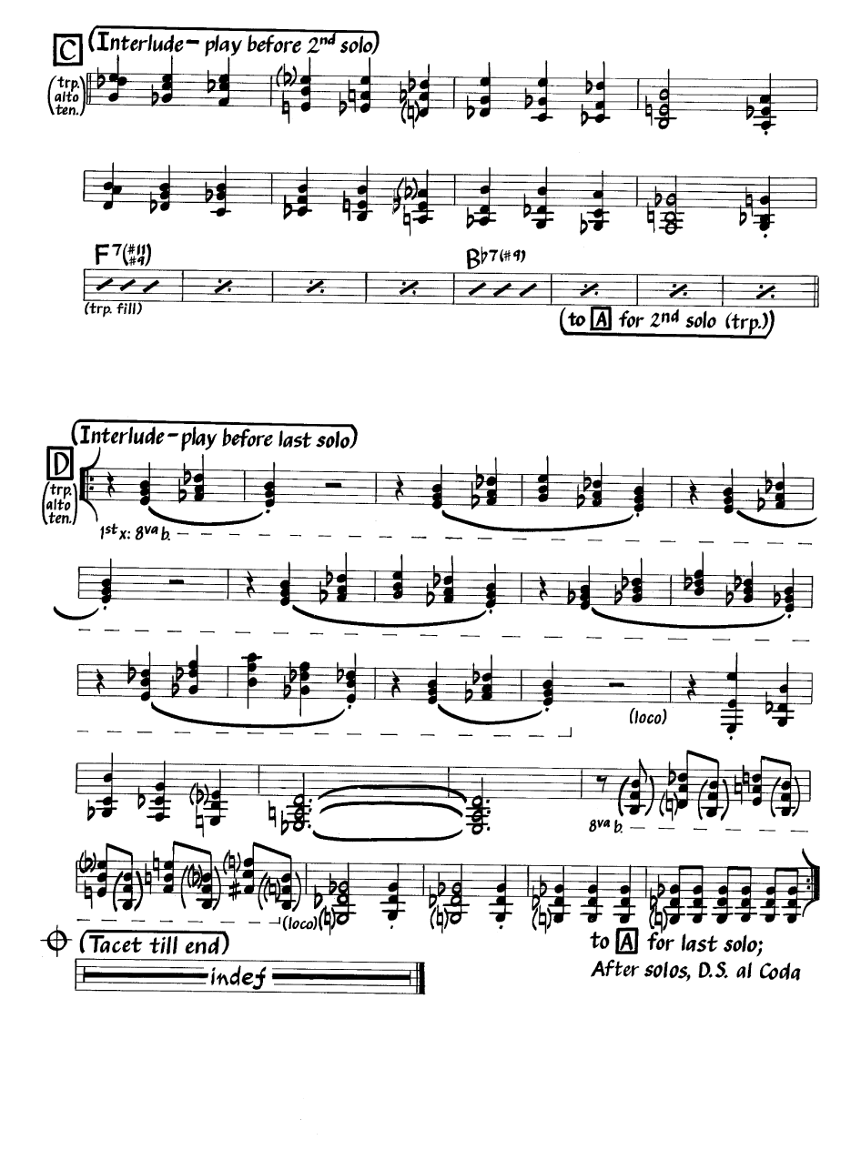 Ноты джазового стандарта: Gemini (Jimmy Heath)