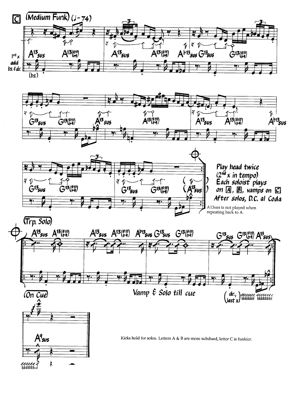 Ноты джазового стандарта: Guaruja (Randy Brecker)