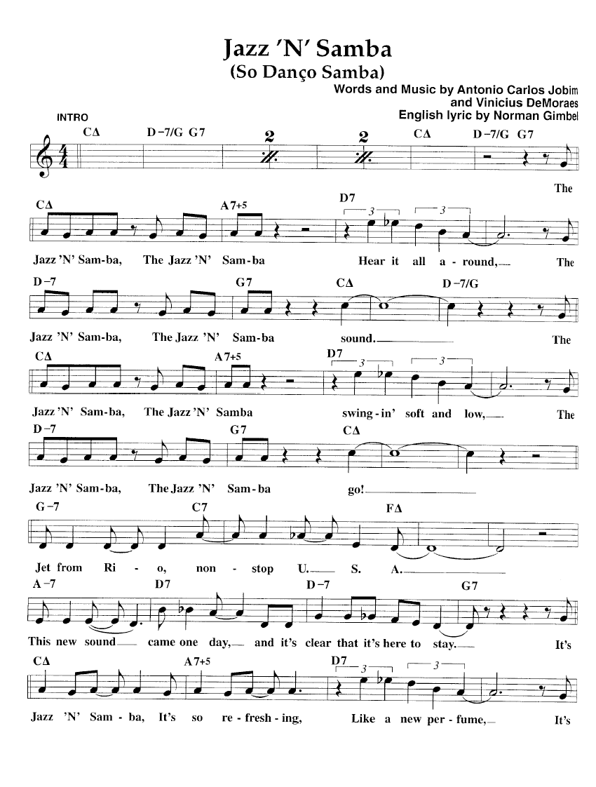 Jazz'n samba (Antonio Carlos Jobim)