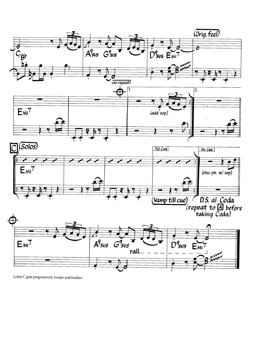 Ноты джазового стандарта: Modadji (Dave Grusin)